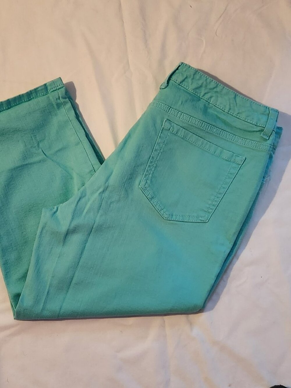 Style & Co denim capri sz 14P aqua VGUC